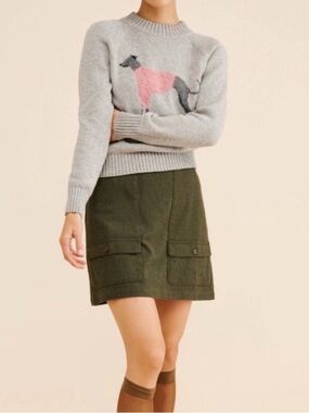 RACHEL ANTONOFF Stan dog crewneck sweater size medium